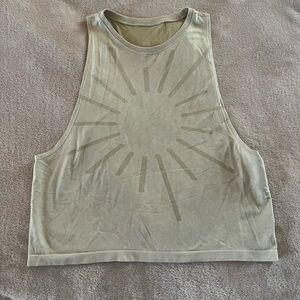 Aerie Sunburst Olive Muscle Tee